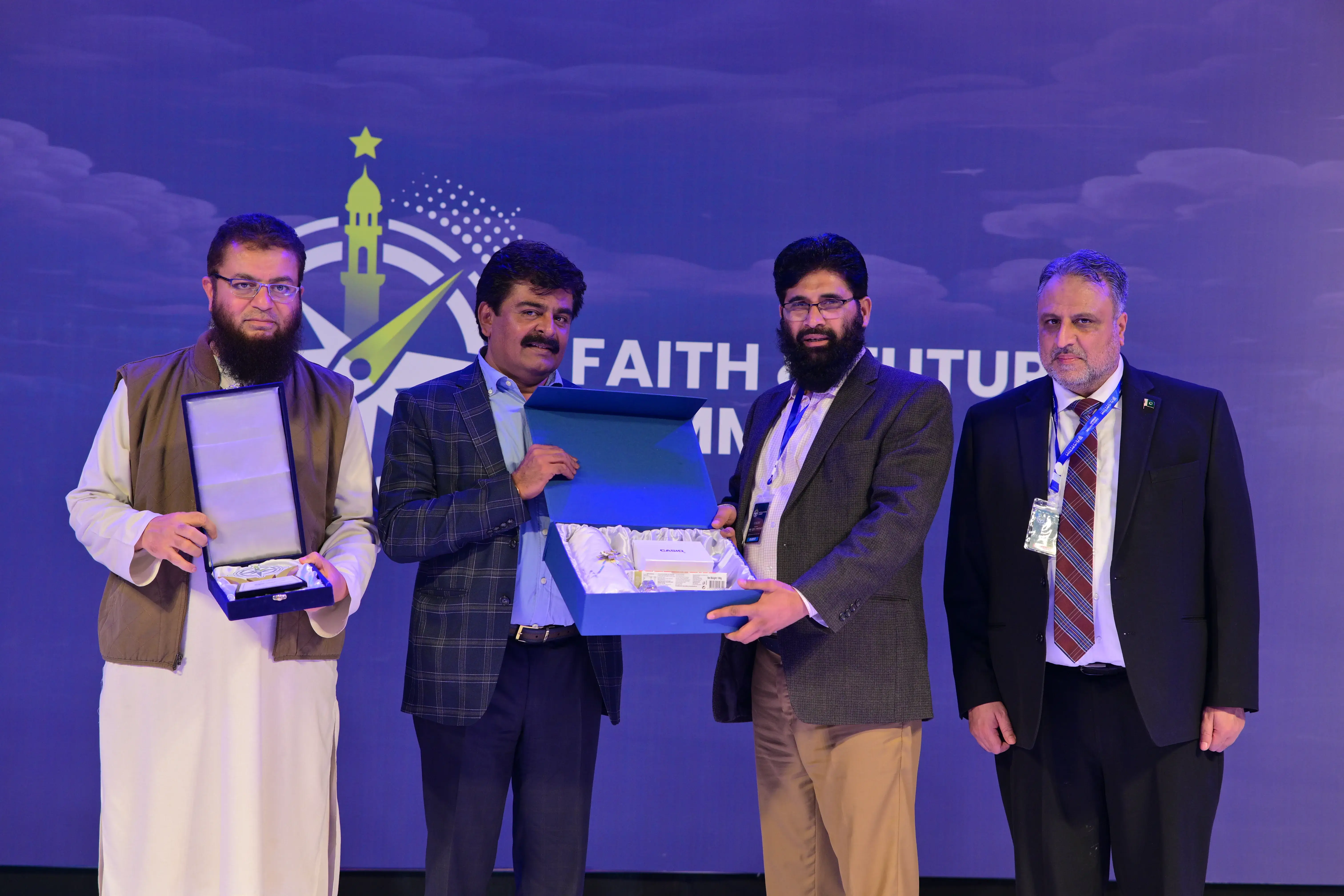 Syed Sardar Ali Shah Giving Awards to Speakers